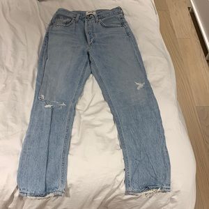 Straight Leg Distressed Agolde Jean